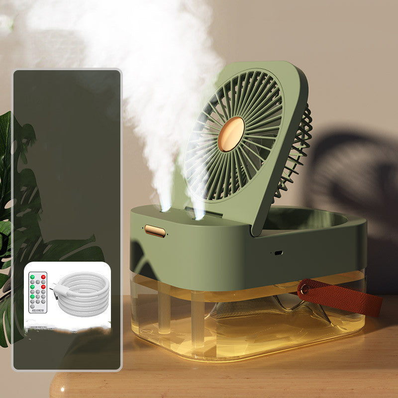 Humidifier Spray Fan Portable Fan Air Cooler Air Humidifier USB Mist Fan Desktop Fan With Night Light For Summer Home Appliance