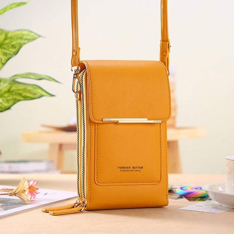 Buylor Women&#39;s Handbags 2023 Trend Bolsas Soft Leather Bag Wallets Touch Screen Cell Phone Purse Fashion Crossbody Shoulder Bags