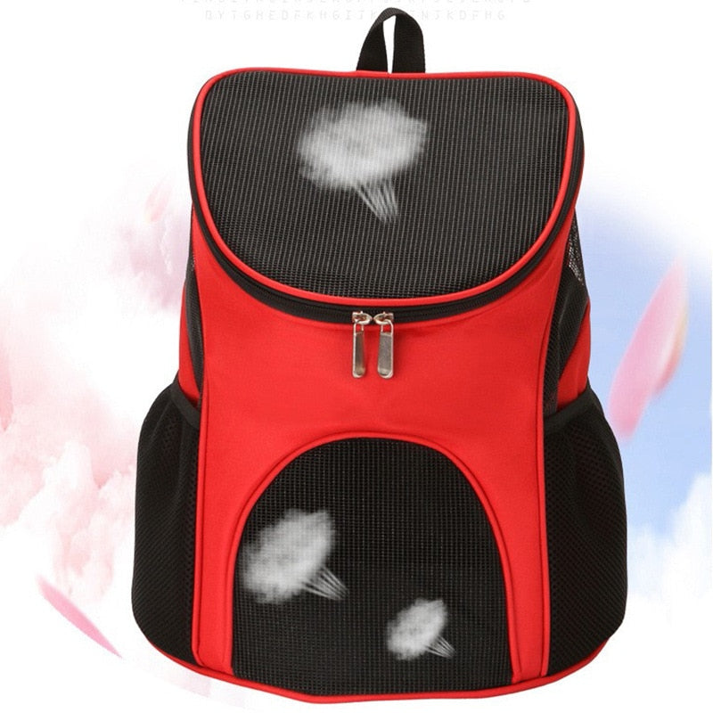 Cat Carrying Bag Foldable Double Shoulder Portable Pet Products Travel Outdoor Breathable Backpack  Factory Direct Selling