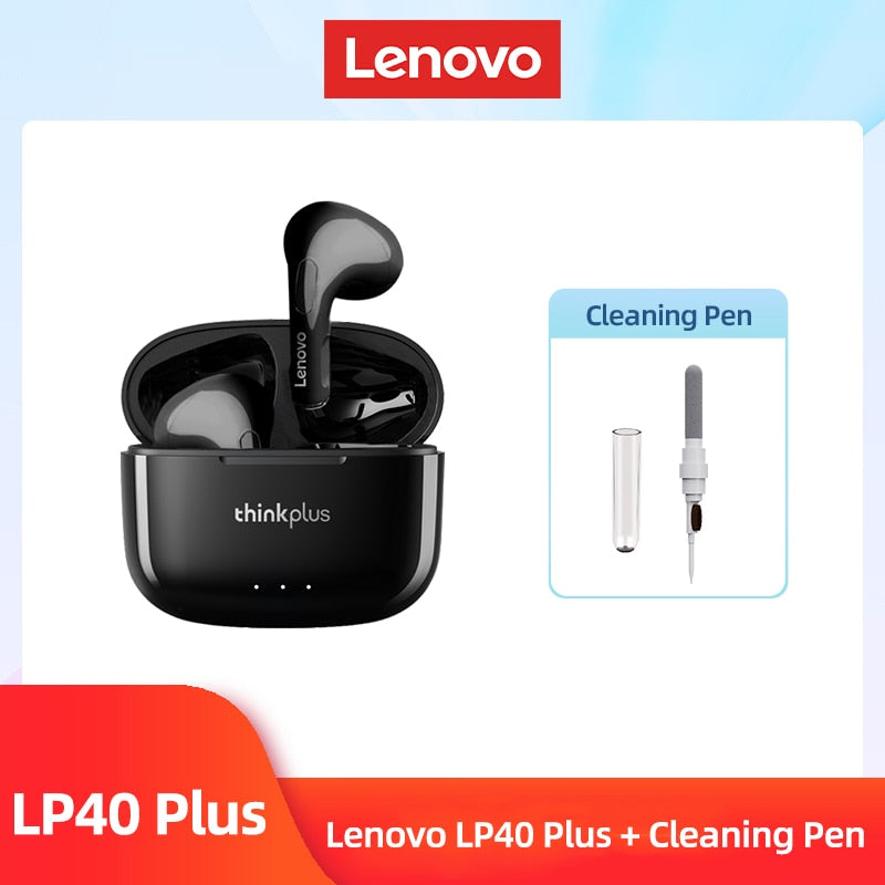 Lenovo LP40 Plus Bluetooth Earphones Wireless Headset Noise Reduction Headphones Stereo Gaming Headset Sports Earbuds With Mic