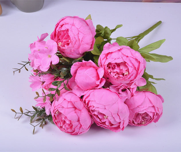13 Core-spun Peony Decorative Flowers Artificial Flowers Artificial Flowers