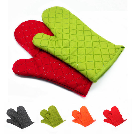 Oven Microwave Silicone Gloves Non-slip Thickening