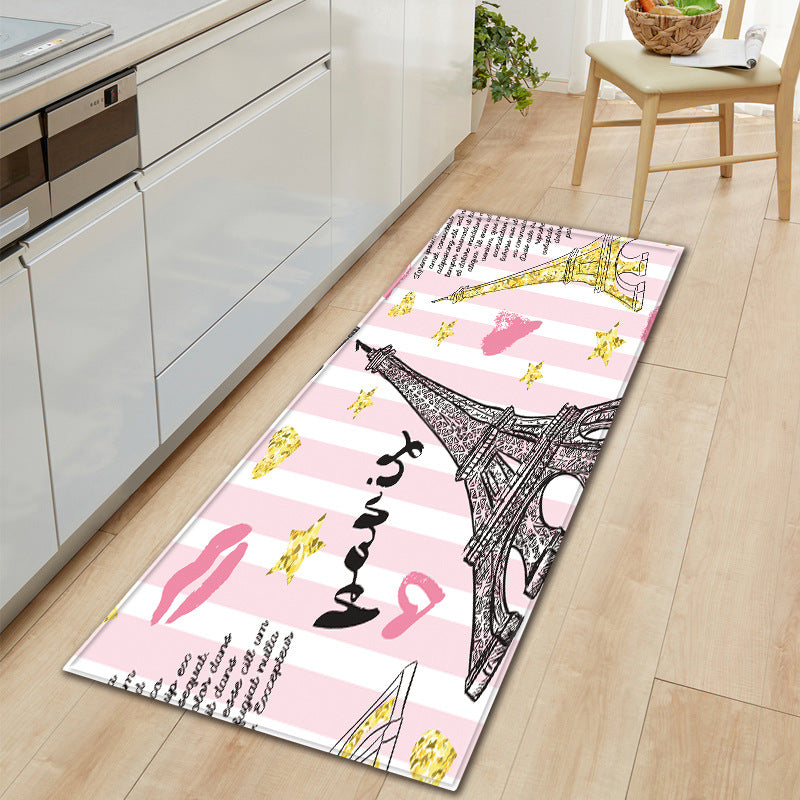 Home Floor Mat 3D Printed Kitchen Rug Door Mats Kitchen Carpets Anti-Slip Welcome Indoor Doormat Carpet for Living Room Washable