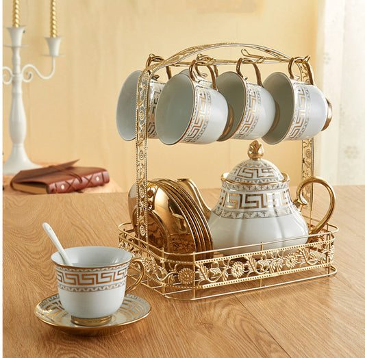 Luxury ceramic coffee saucer cup tea set