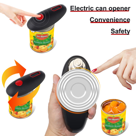 Electric Can Opener Automatic Bottle Opener Cordless One Tin Touch Edges Handheld Jar Openers Kitchen Bar Tool Gadgets