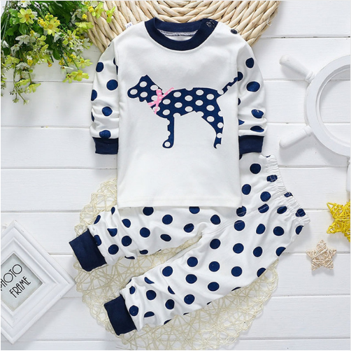 2021 spring clothing brand cotton baby clothing baby clothing pajamas suit animal Elephant Baby Boy sports suit 2 pieces