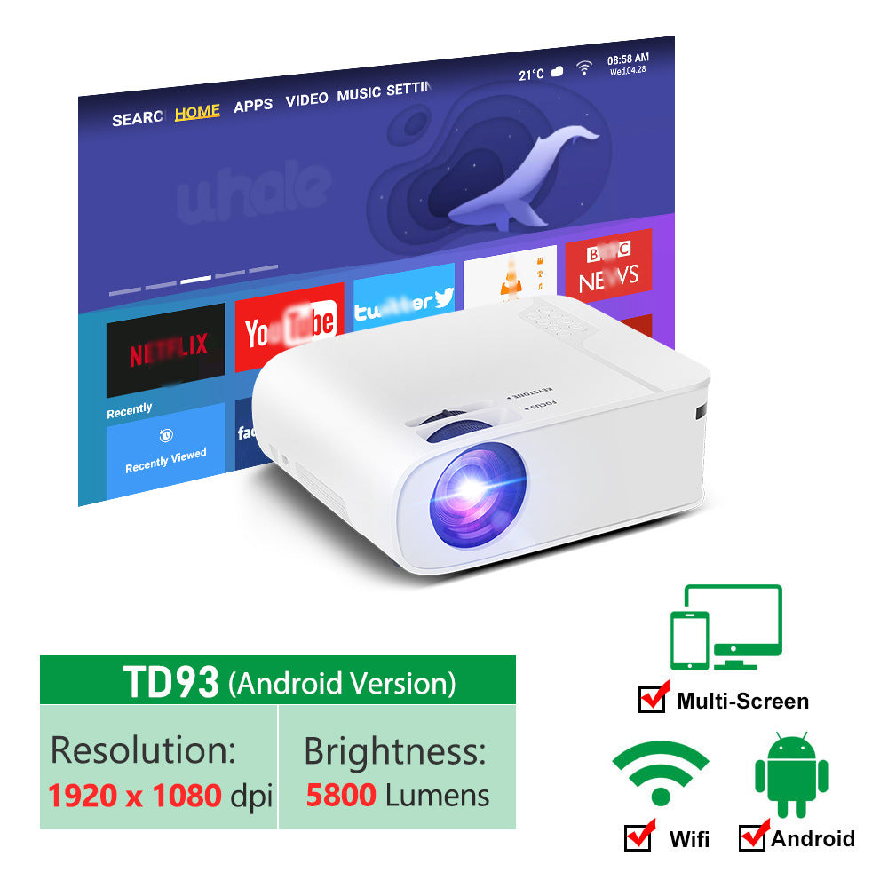 Home HD Wireless Portable Mobile Phone Projector