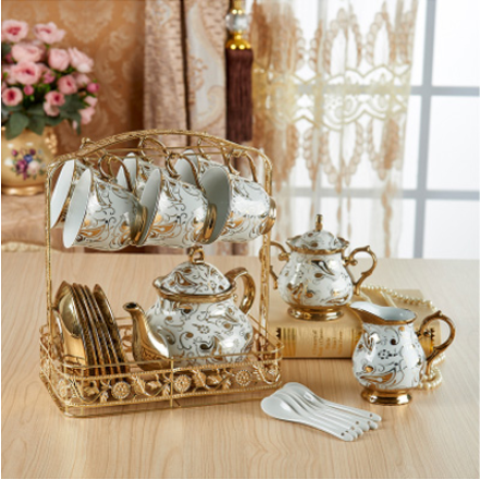 Luxury ceramic coffee saucer cup tea set