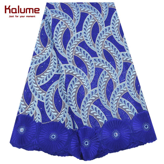 Kalume African Cotton Lace Fabric 2020 High Quality Nigerian Swiss Voile Lace Material In Switzerland Embroidery For Dress F1971