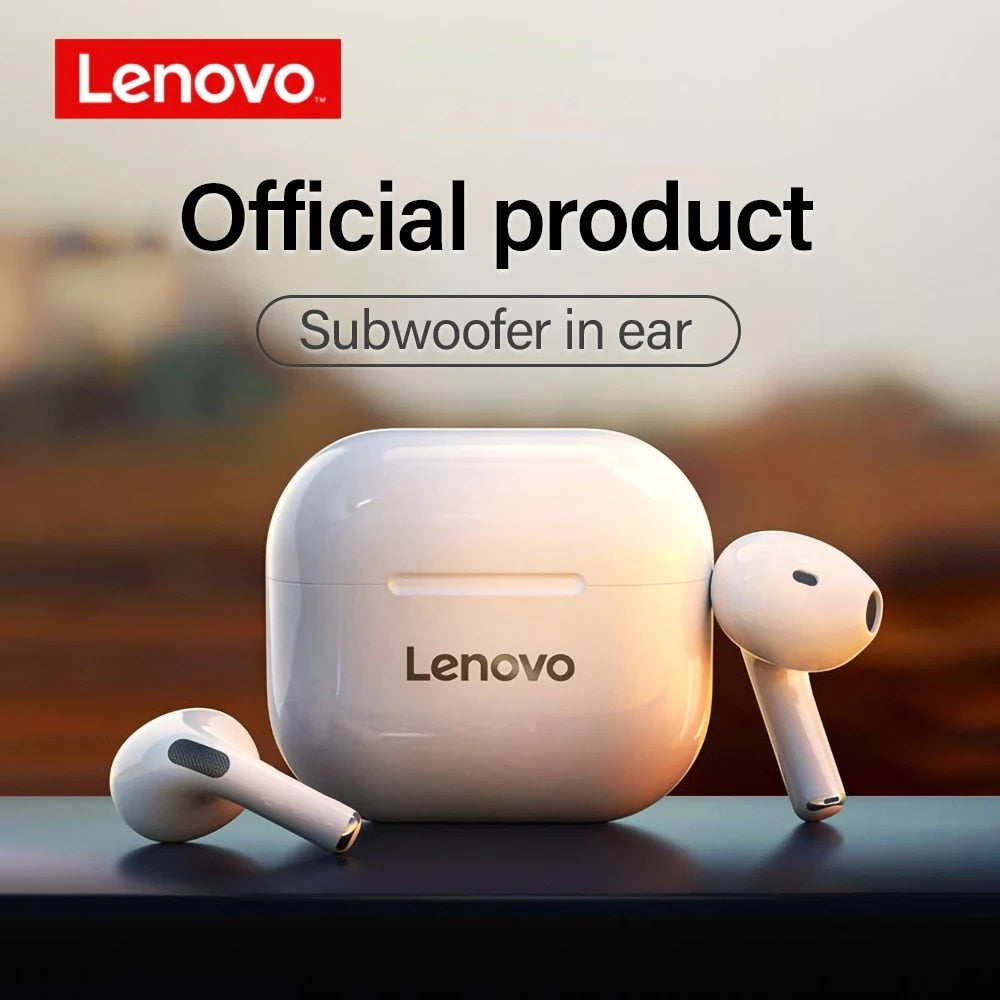 Original Lenovo lp40 Bluetooth Earphone 5.0 Immersive Sound HIFI TWS With Microphone Touch Control For Long Standby Time Motion
