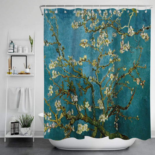 Digital Printing Non-perforated Bathroom Curtain